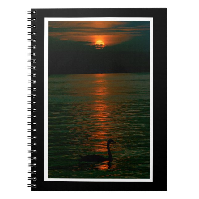 Carnet Coucher de soleil à Montreux Notebook (Devant)