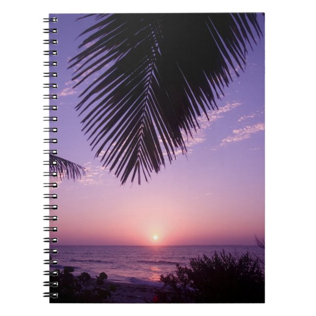 Carnet Coucher de soleil à West End, Cayman Brac, Îles Ca (Devant)