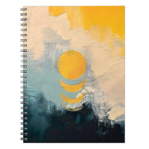 Carnet Coucher de soleil abstrait – Calme doré sur les ho