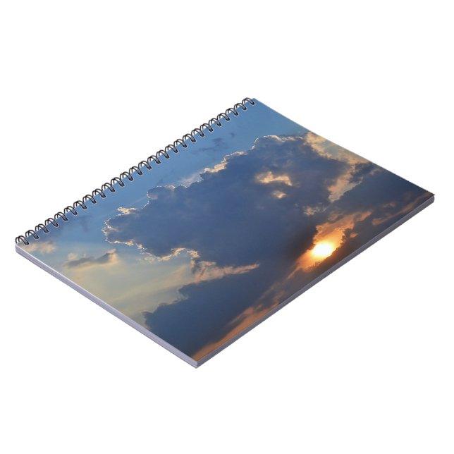 Carnet Coucher de soleil avec formation Teacup Cloud par  (Côté gauche)