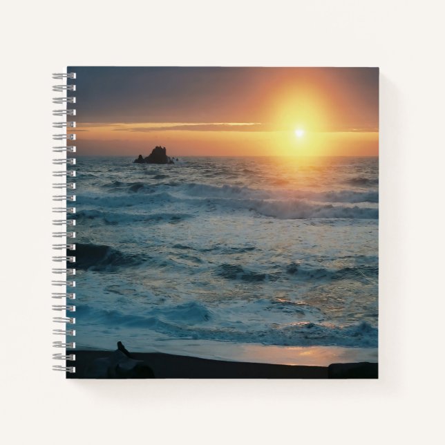 Carnet Coucher de soleil et paysage marin...... (Devant)