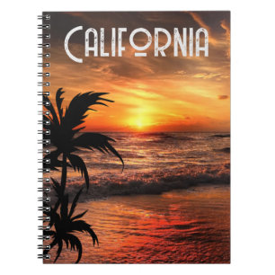 CARNET COUCHER DE SOLEIL PERSONNALISÉ CALIFORNIE PLAGE BE