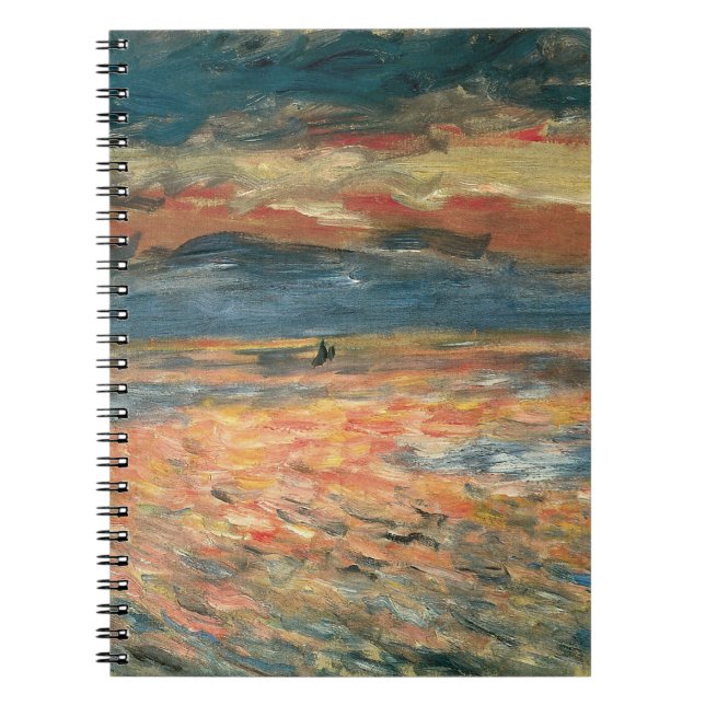 Carnet Coucher de soleil sur la mer par Pierre Renoir, Be (Devant)