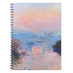 Carnet Coucher de soleil sur la Seine Claude Monet