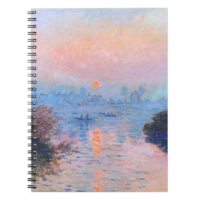 Carnet Coucher de soleil sur la Seine Claude Monet (Devant)
