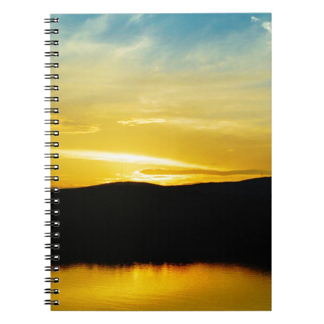 Carnet Coucher de soleil sur le lac Mt Yellow (Devant)