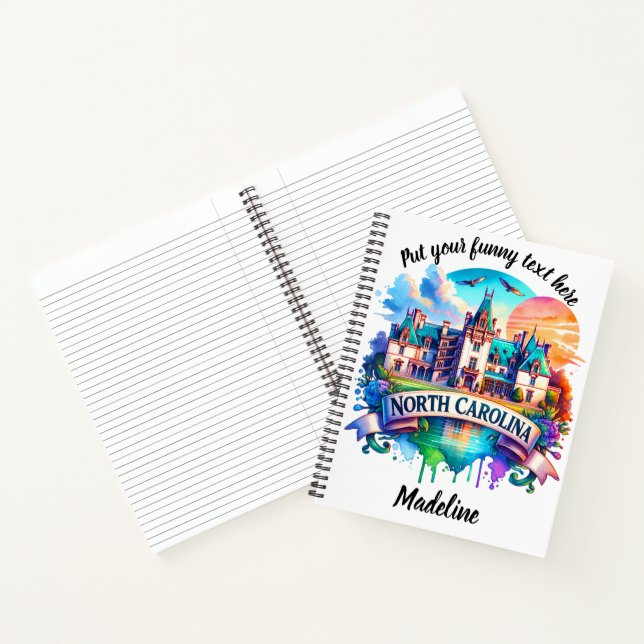 Carnet Coucher de soleil sur le manoir historique NC (Intérieur)