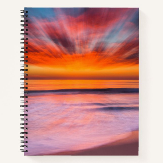 Carnet Coucher de soleil Tamarack Beach | Carlsbad, CA (Devant)