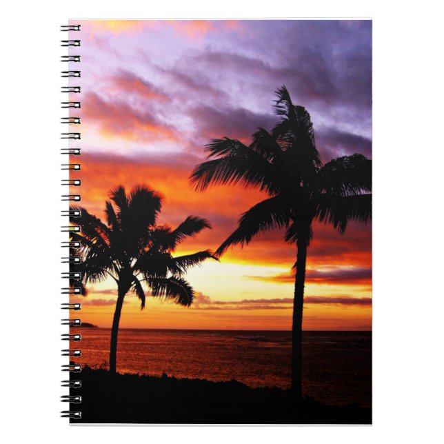 Carnet Coucher de soleil tropical (Devant)