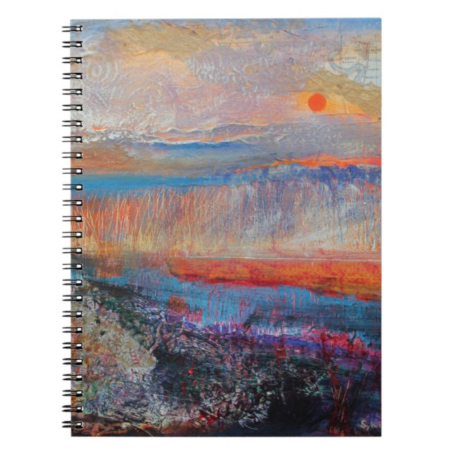 Carnet Coucher du soleil 2013 de marais (Devant)