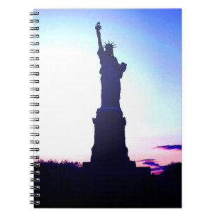 Carnet Coucher du soleil bleu de New York - Madame