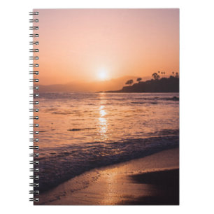 Carnet Coucher du soleil renversant de plage
