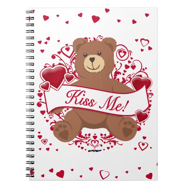 Carnet Coucou! Ours en peluche de la Saint-Valentin (Devant)