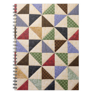 Carnet Couette en Patchwork colorée : Texture de fleur.
