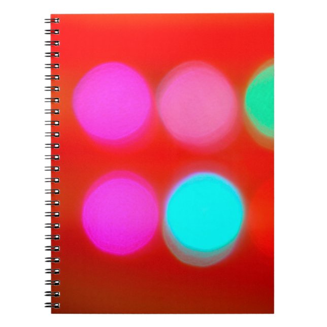 Carnet Couleur Abstrait rouge flou arrière - plan bokeh l (Devant)