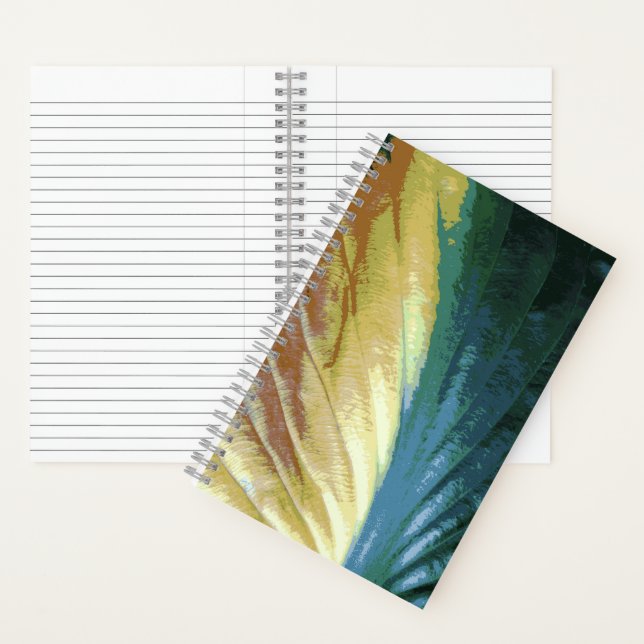 Carnet Couleur Brown jaune vert, couleur feuille couleur  (À l'intérieur)
