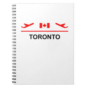 Carnet Couleur claire de l'avion de l'aéroport de Toronto