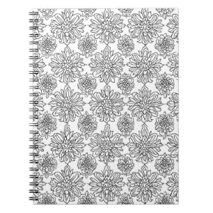 Carnet Couleur de votre propre motif floral