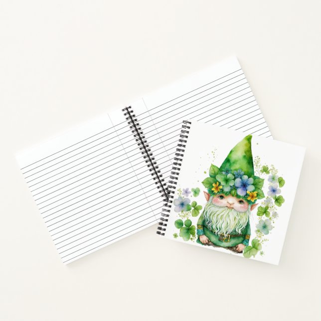 CARNET COULEUR D'EAU ADORABLE GNOME CELTIQUE IRLANDAIS (Intérieur)