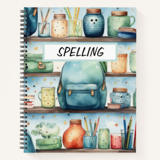 CARNET COULEUR D'EAU - PAQUET DE L'ÉCOLE BLEU SUR LES ÉTA