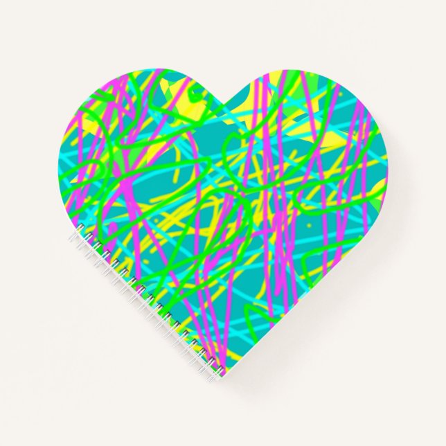 Carnet Couleur Mes rêves Scribble Motif Expressive (Devant)