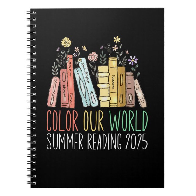 Carnet Couleur Notre Monde Lecture Été 2025 (Devant)