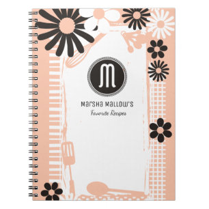 Carnet Couleur personnalisée shabby girly chef boulangeri