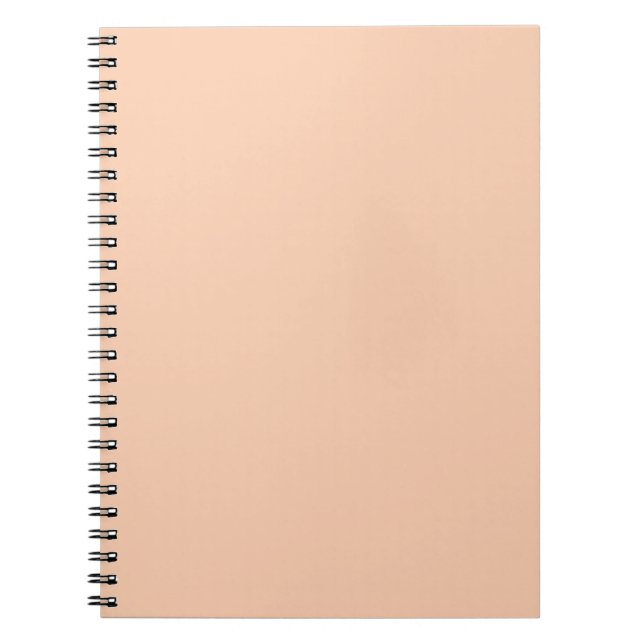 Carnet Couleur solide Apricot tendance | Élégant (Devant)