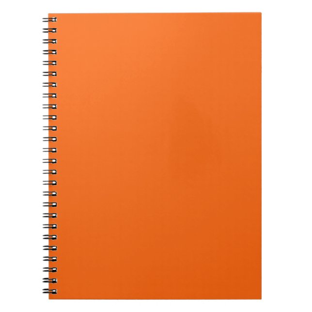 Carnet Couleur solide de tigre orange (Devant)