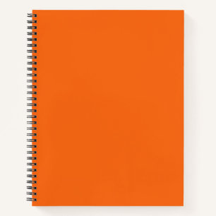 Carnet Couleur solide de tigre orange