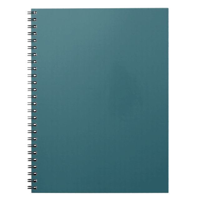 Carnet Couleur solide Peacock Blue (Turquoise foncé ou Aq (Devant)