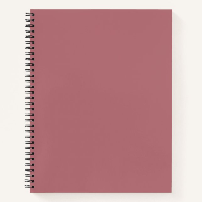 Carnet Couleur solide Rose poussiéreux (Devant)