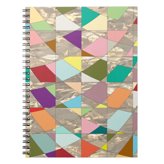 Carnet Couleurs Abstraites or (Devant)