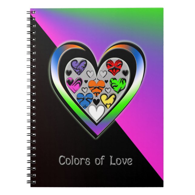 Carnet Couleurs d'amour (Devant)