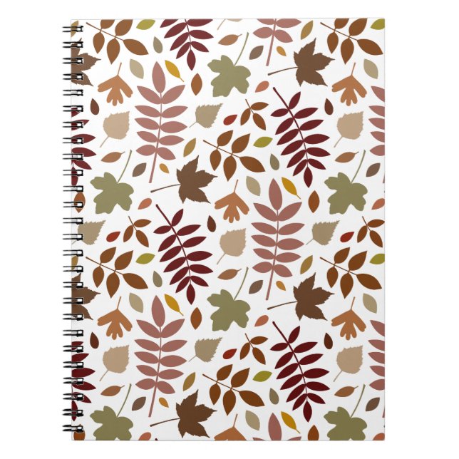 Carnet Couleurs d'automne du Motif rpt Feuille déchiré su (Devant)