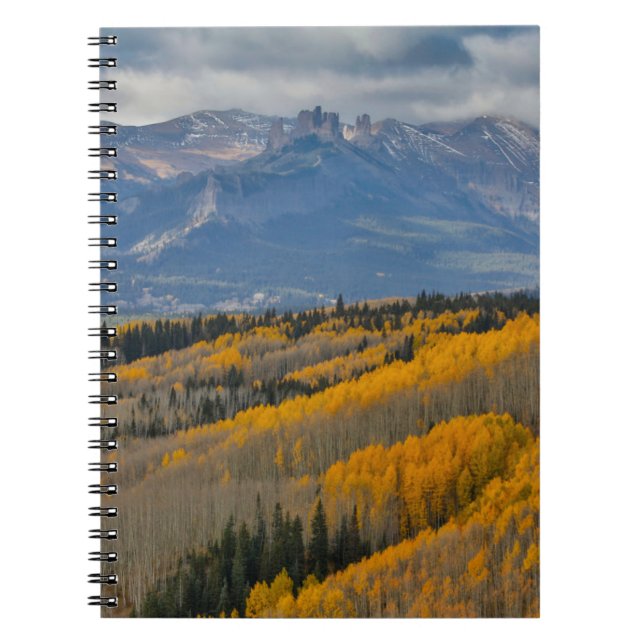 Carnet Couleurs d'automne sur les bosquets de trembles (Devant)