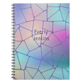 Carnet couleurs de cd holographique