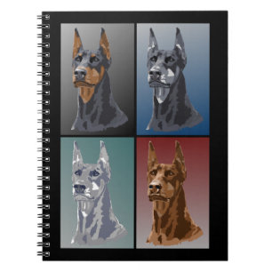 Carnet Couleurs de dobermann