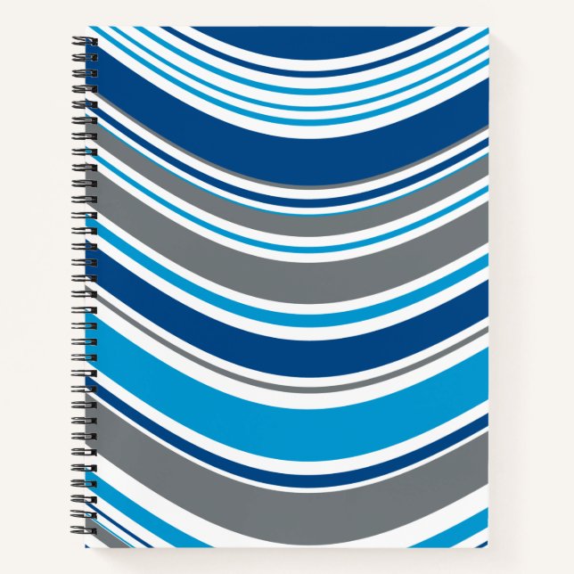 Carnet Couleurs de style rétro Vagues  (Devant)