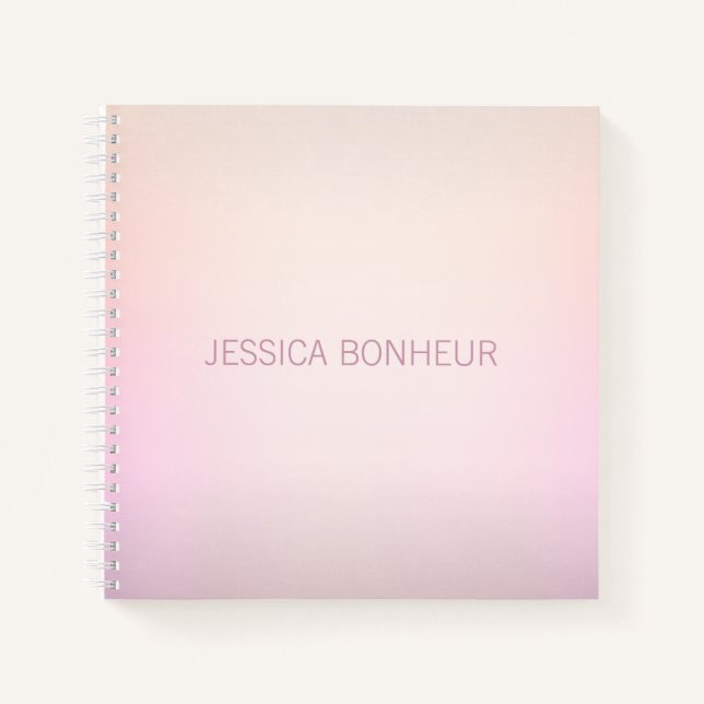 Carnet Couleurs Douces Ombré Fondu (Devant)