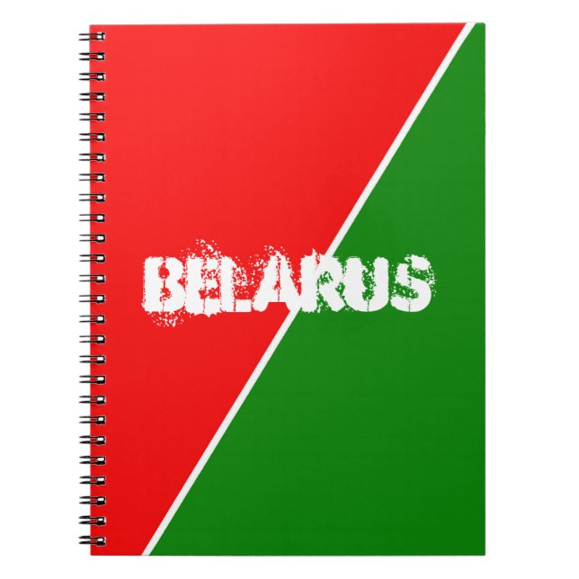 Carnet Couleurs du drapeau national biélorusse (Devant)