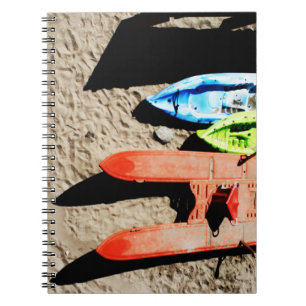 Carnet couleurs et ombres sur la plage