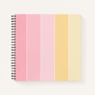 Carnet Couleurs Pastel Moderne Modèle Rose Vanille Tendan