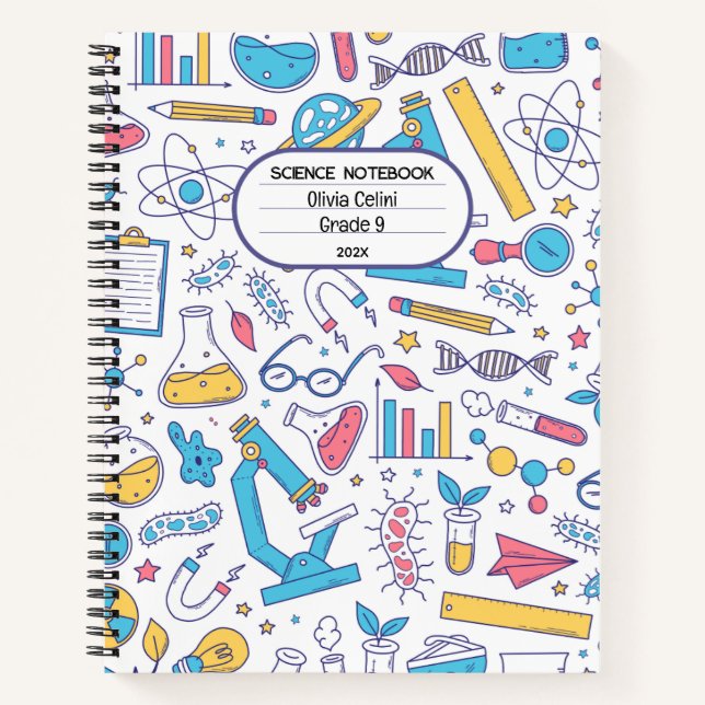 Carnet Couleurs pastel, style illustratif simple (Devant)