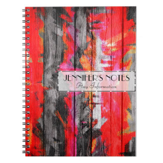 Carnet Couleurs peintes Bois Look #3
