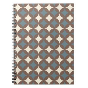 Carnet Couleurs rétro Mi-Siècle Cercles modernes