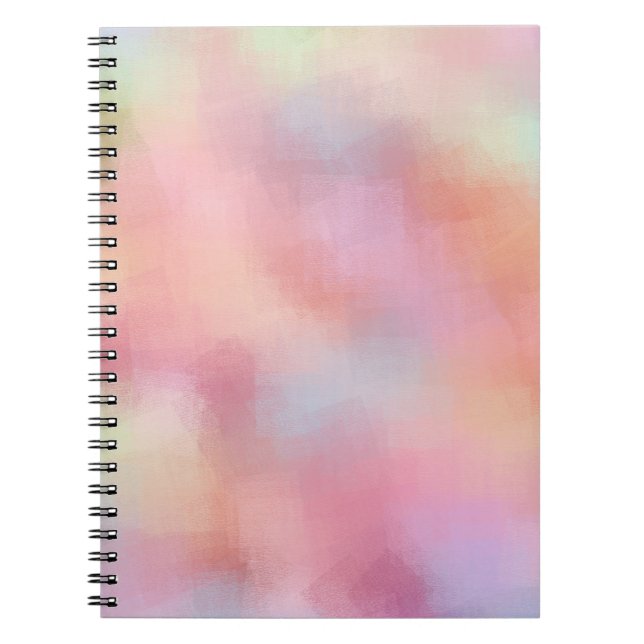 Carnet Couleurs rouge rose jaune bleu violet vert pastel (Devant)