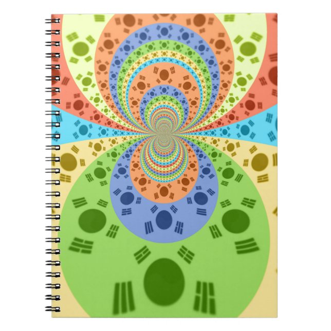 Carnet Couleurs traditionnelles d'Afrique rouge dorée (Devant)