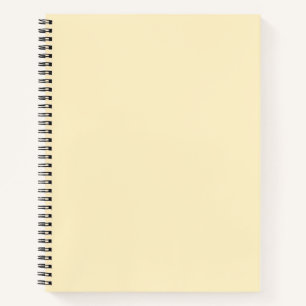 Carnet Coupe de beurre pâle Couleur uni jaune