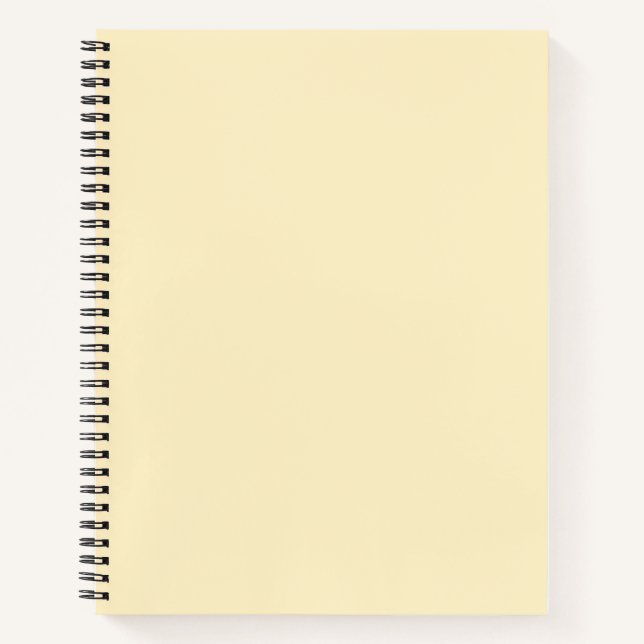 Carnet Coupe de beurre pâle Couleur uni jaune (Devant)